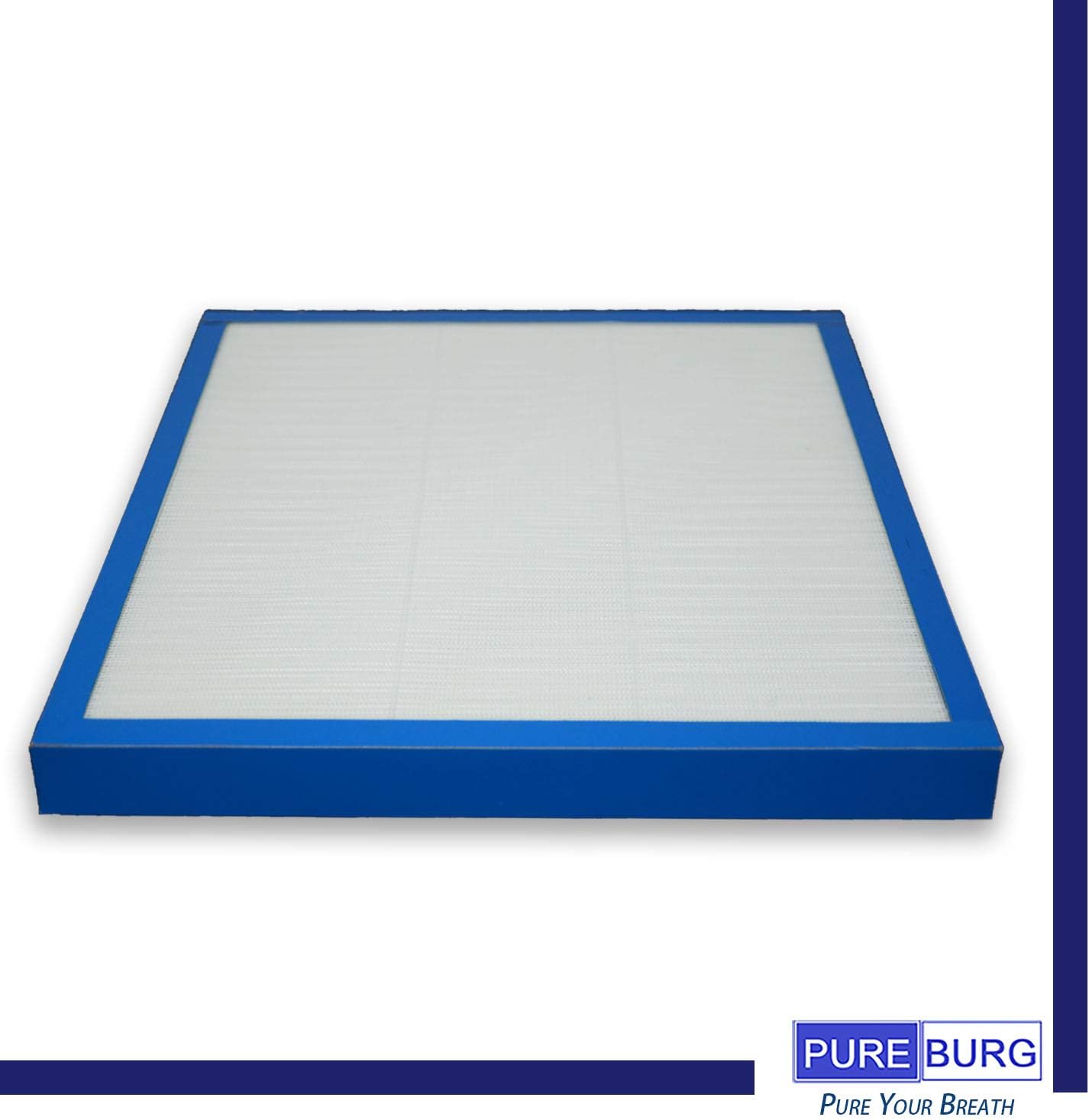 PUREBURG AF-100FL Replacement Filter Compatible With HoMedics Hypoallergenic AF-100 HEPA Air Purifier, 1-Pack H13 HEPA Air Clean Dust