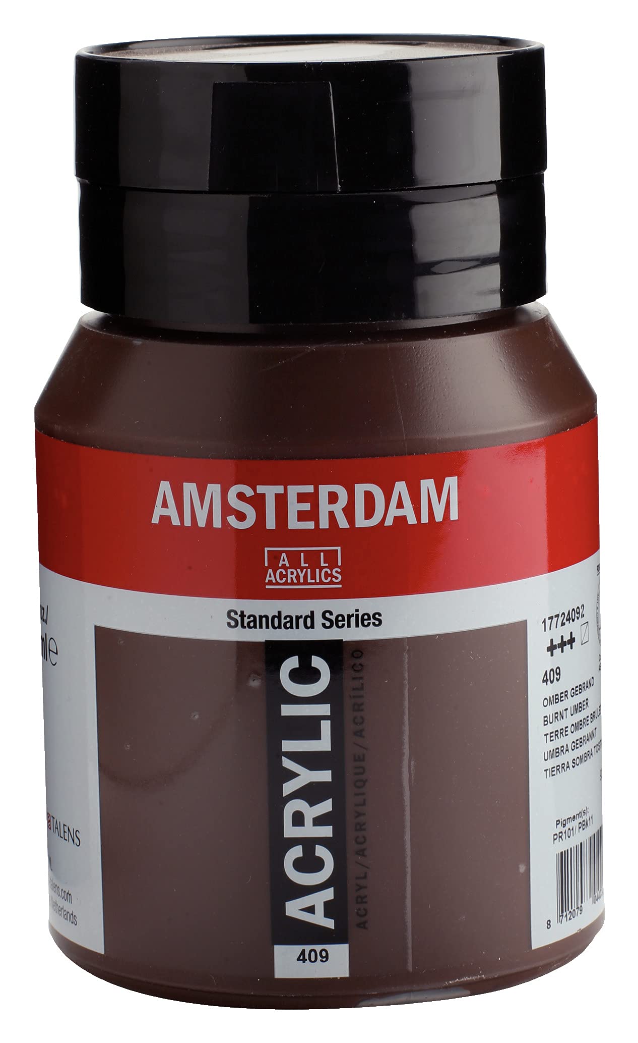 Amsterdam Brown Standard Series Acrylic Jar 500 Ml Burnt Umber 409 (17724092)