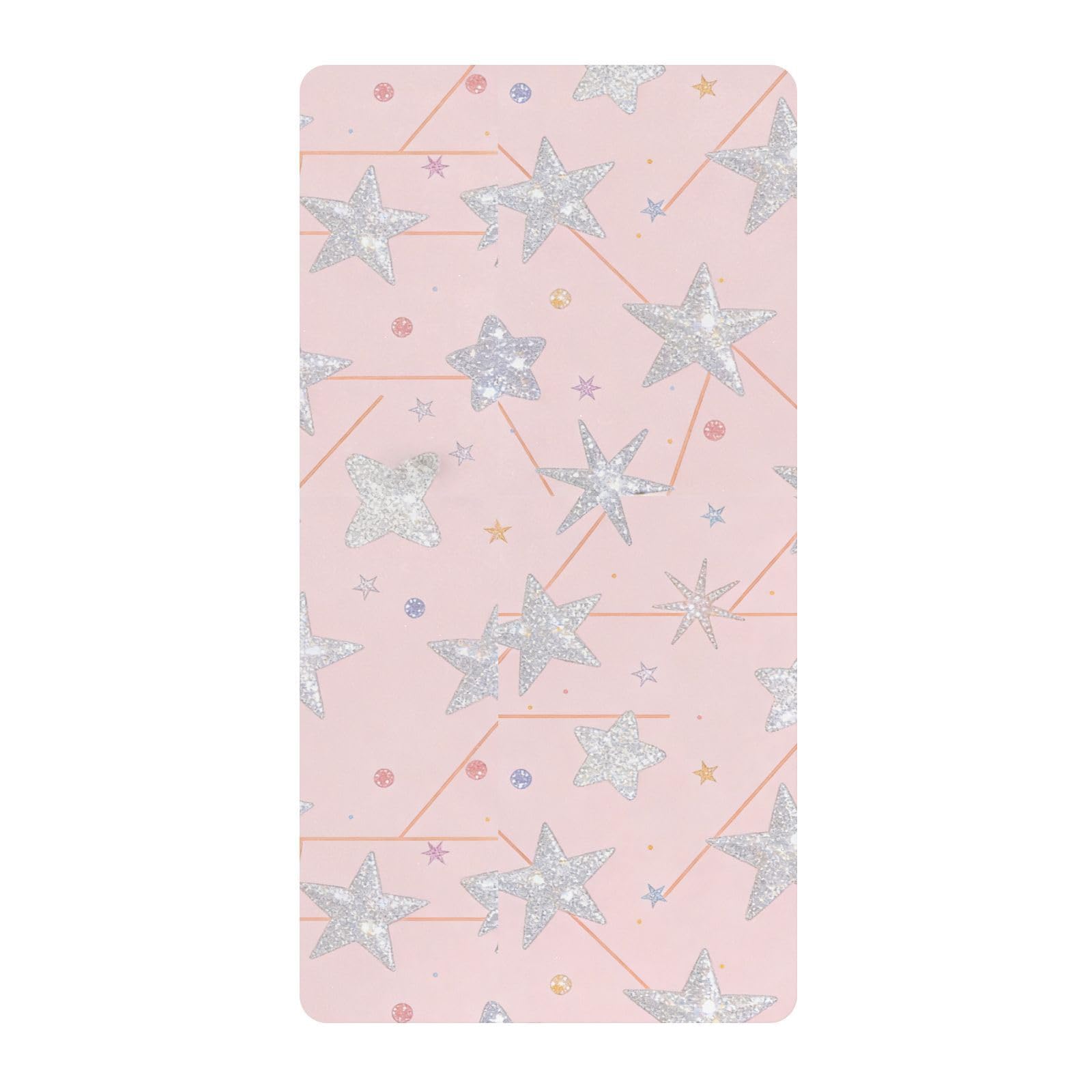 Parure de lit en mousseline de coton douce Silver Star pour berceau bébé
