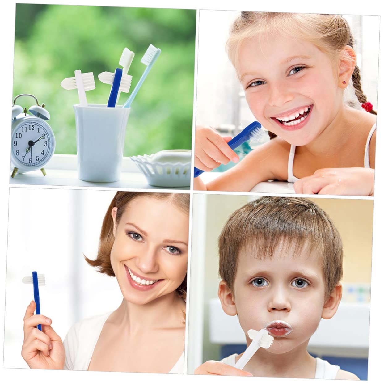 20pezzi Spazzolino Per Orale Spazzolino Per Dentiera Spazzolini Per Adulti Colori