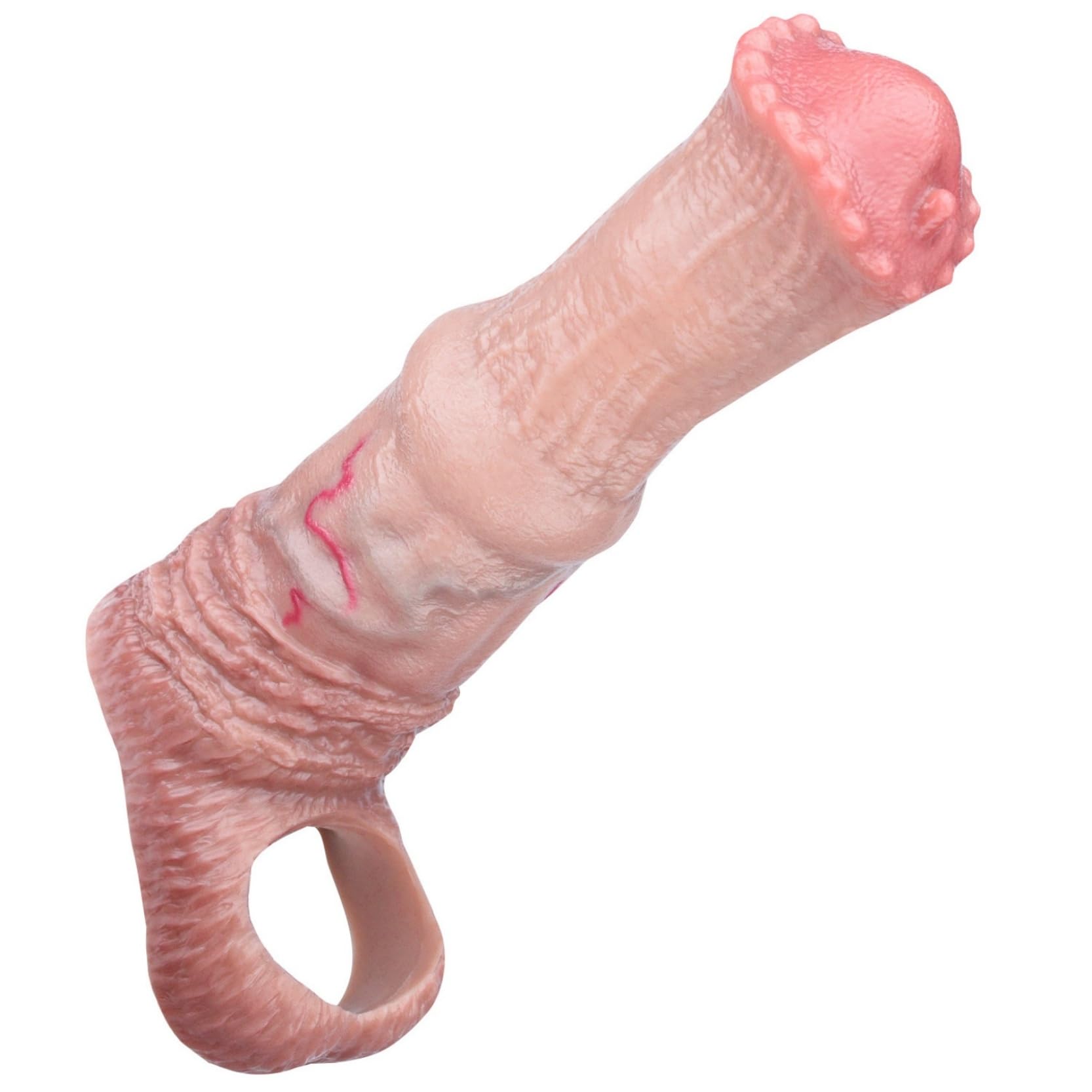 Manche De PéNis RéAliste Agrandir La Bite Anneau De Dildo Manches (19.6cm)