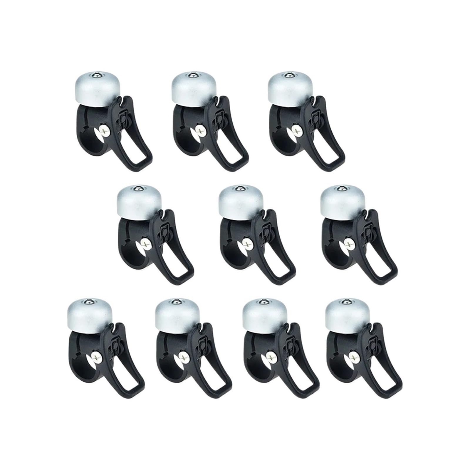 Lot de 10 klaxons trottinette électrique, Convient for Xiaomi, M365 Pro 1S Sonnette d'avertissement pour scooter électrique(10pc (sliver))