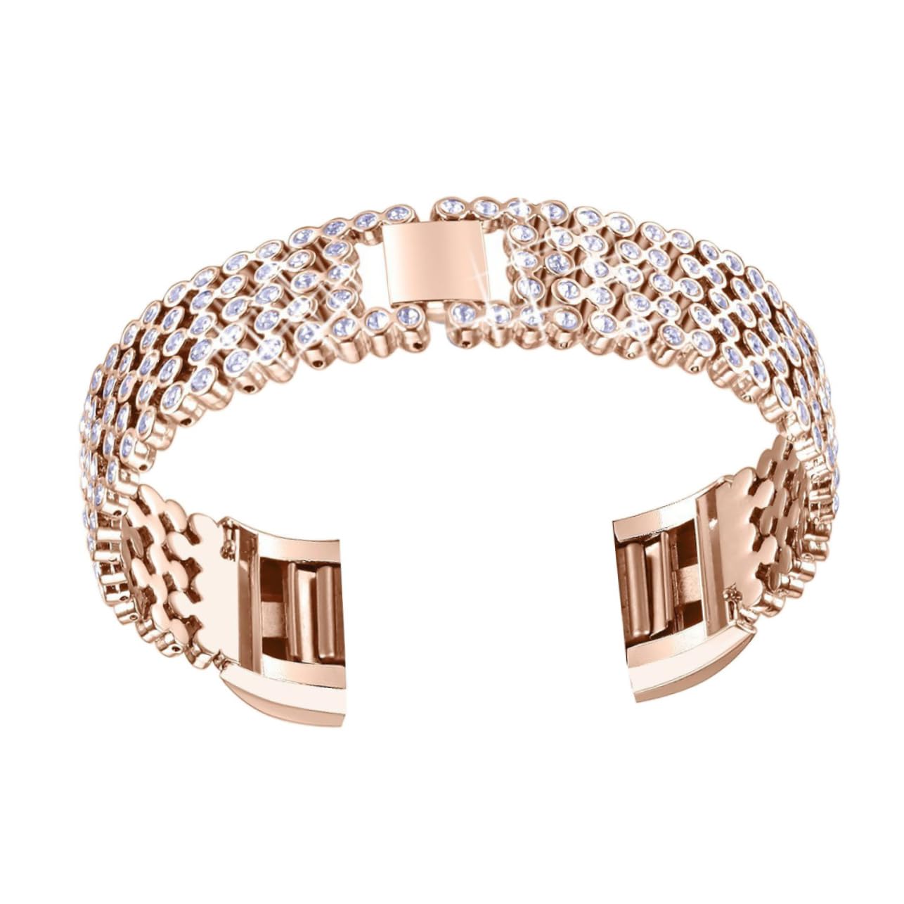 PartyKindom 3 Uds Pulsera De Acero Inoxidable Carga Ajustable 2 Pulsera Correa De Reloj Para 2 Reemplazo De Metal