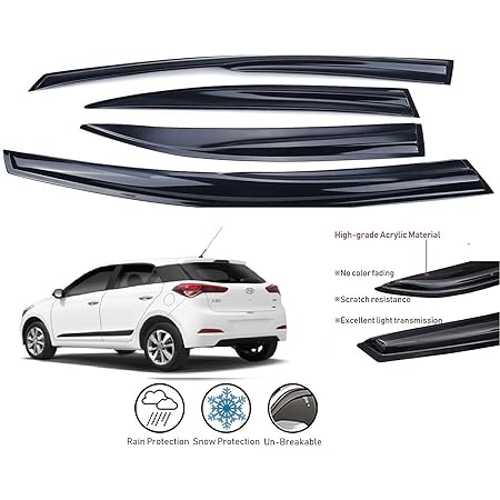 Kingsway Rain Guard/Wind Deflectors Car Door Visors, Suitable for ...