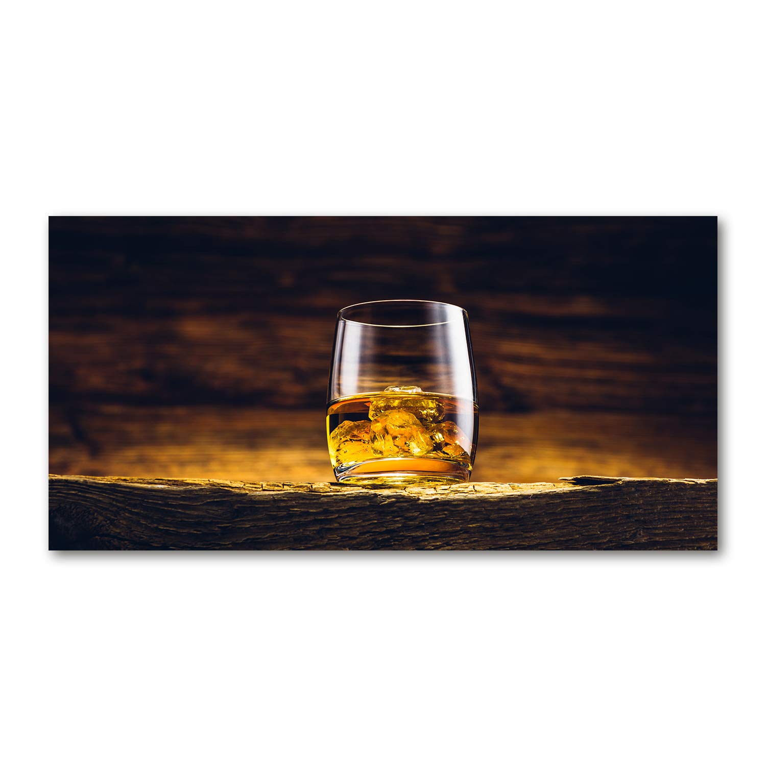 Image tableau photo décorative en verre de 120x60 cm Tulup jaune