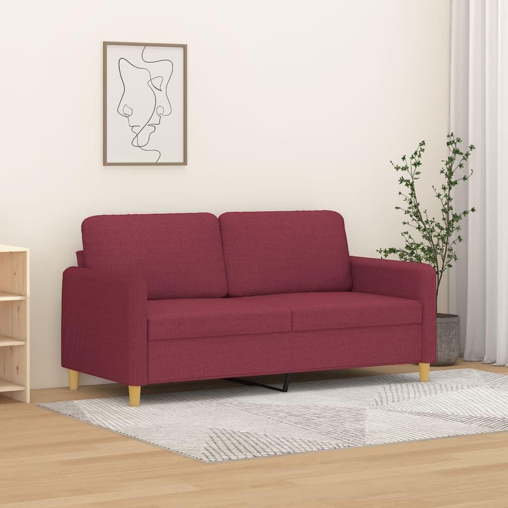 Canapé 2 places Bordeaux 140 cm Largeur d'assise Canapé rembourré