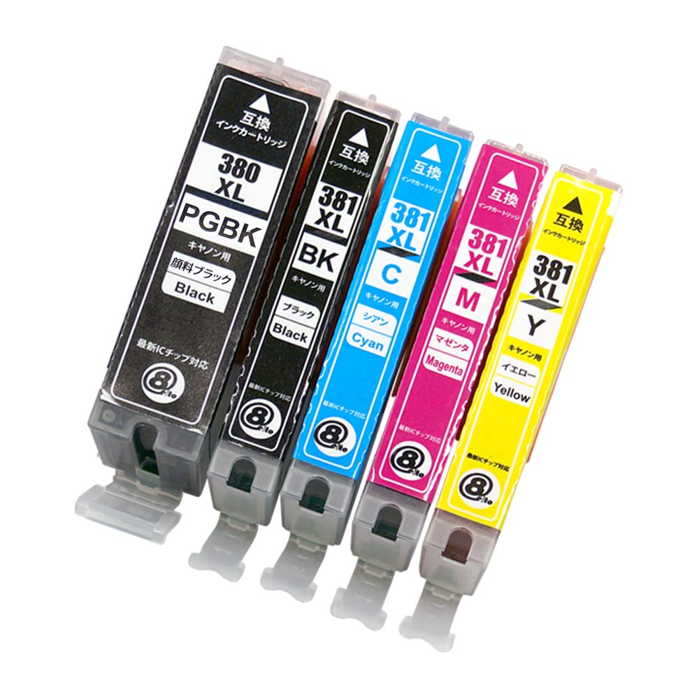Amazon.co.jp: Canon キャノン BCI-381XL (BK/C/M/Y) ＋ BCI-380XL