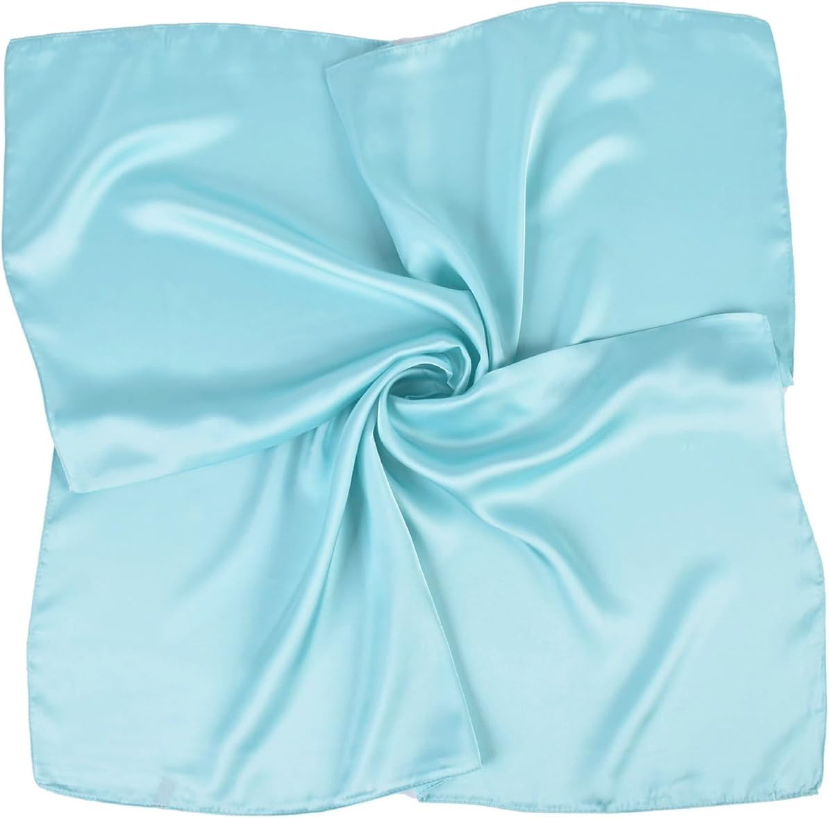 70x70cm Solid Color Scarf-Satin Silk Head Scarf for Women Men Vintage Bandanas Satin Hair Scarf Silk Wrap