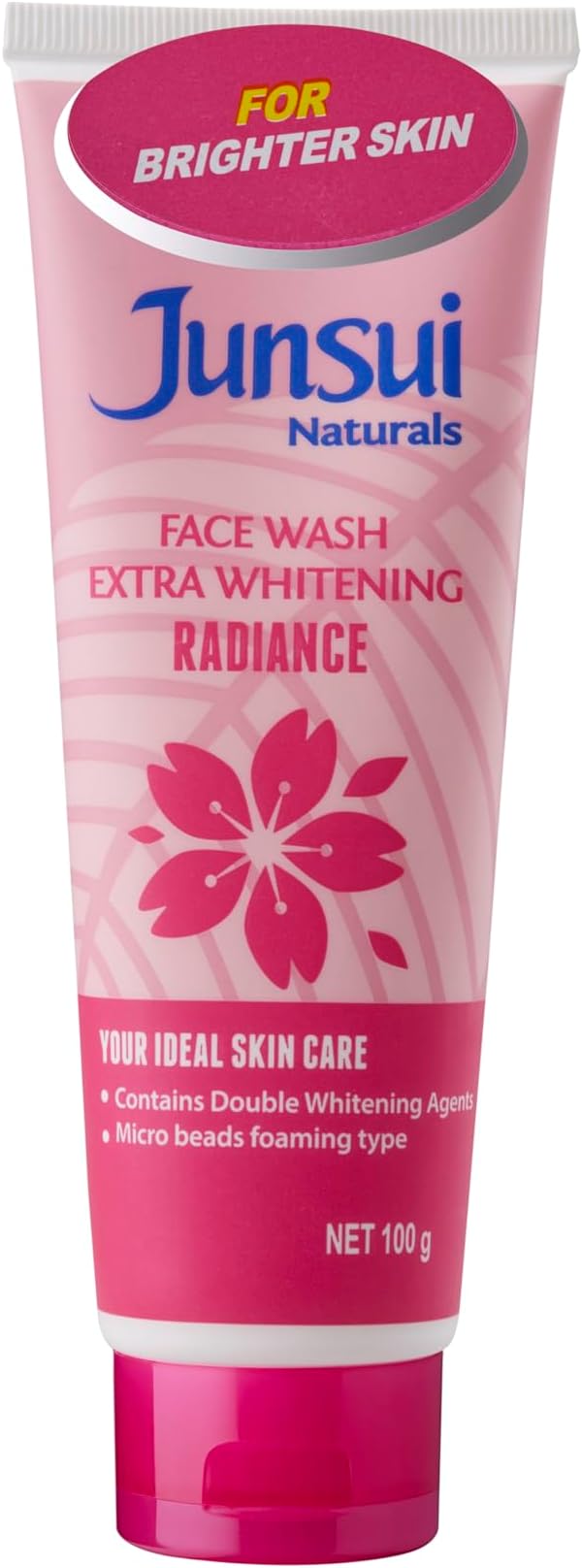 Naturals Face Wash Radiance | Double Whitening Agents From Sakura and Yam Bean Extract Makes Skin Look Brighter and Radiant | 100gm
