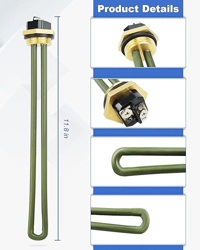 Miniatura 5 de Calentador eléctrico de agua caliente 520900 RV apto para Suburban RV SW Series SW6DE SW12DE, reemplaza 520789 232794 con junta de 120 V 1440 W