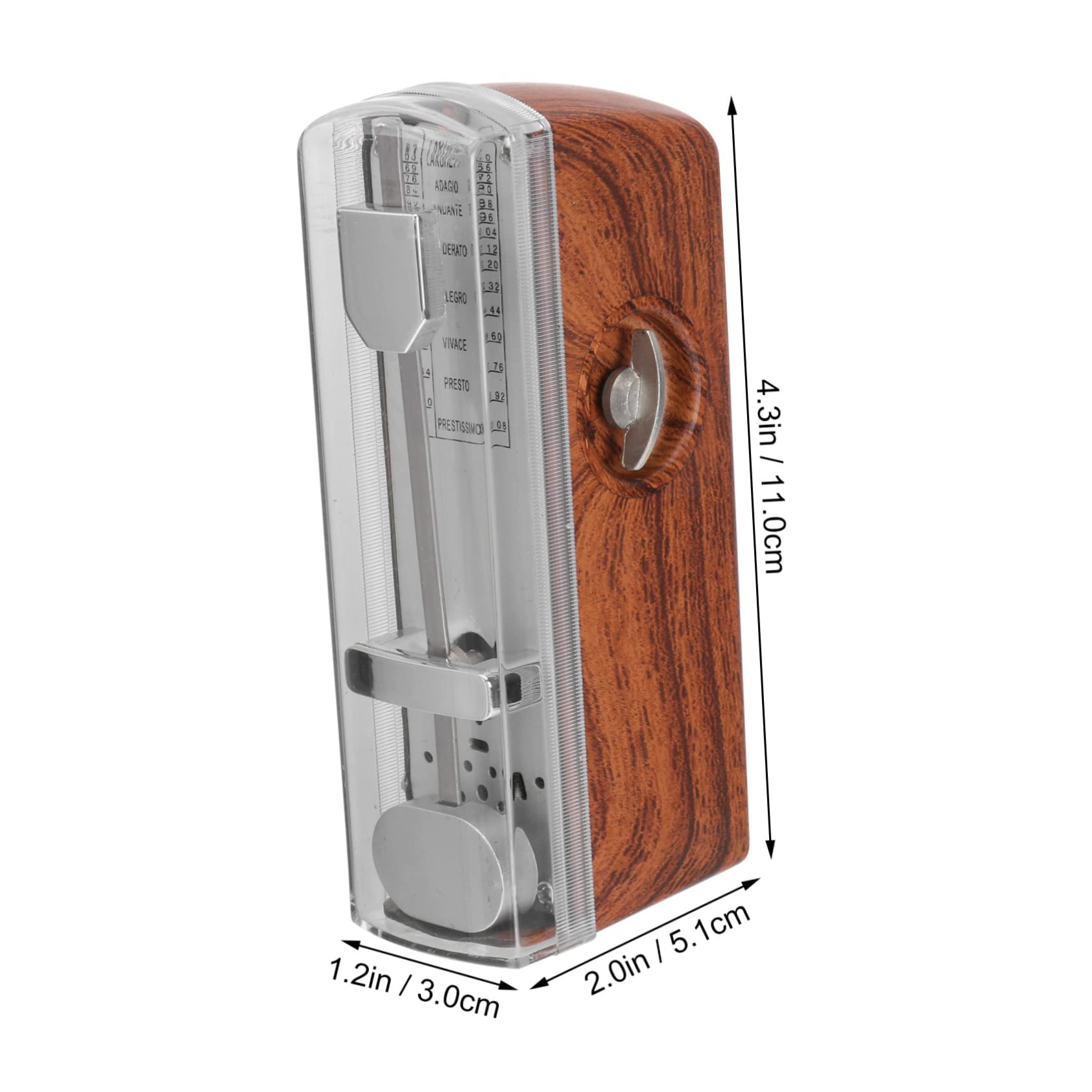 HANABASS 1Pc Mechanical Metronome for Musicians Beat Mode Durable Design for Piano Guitar Violin for Beginners and Professionals