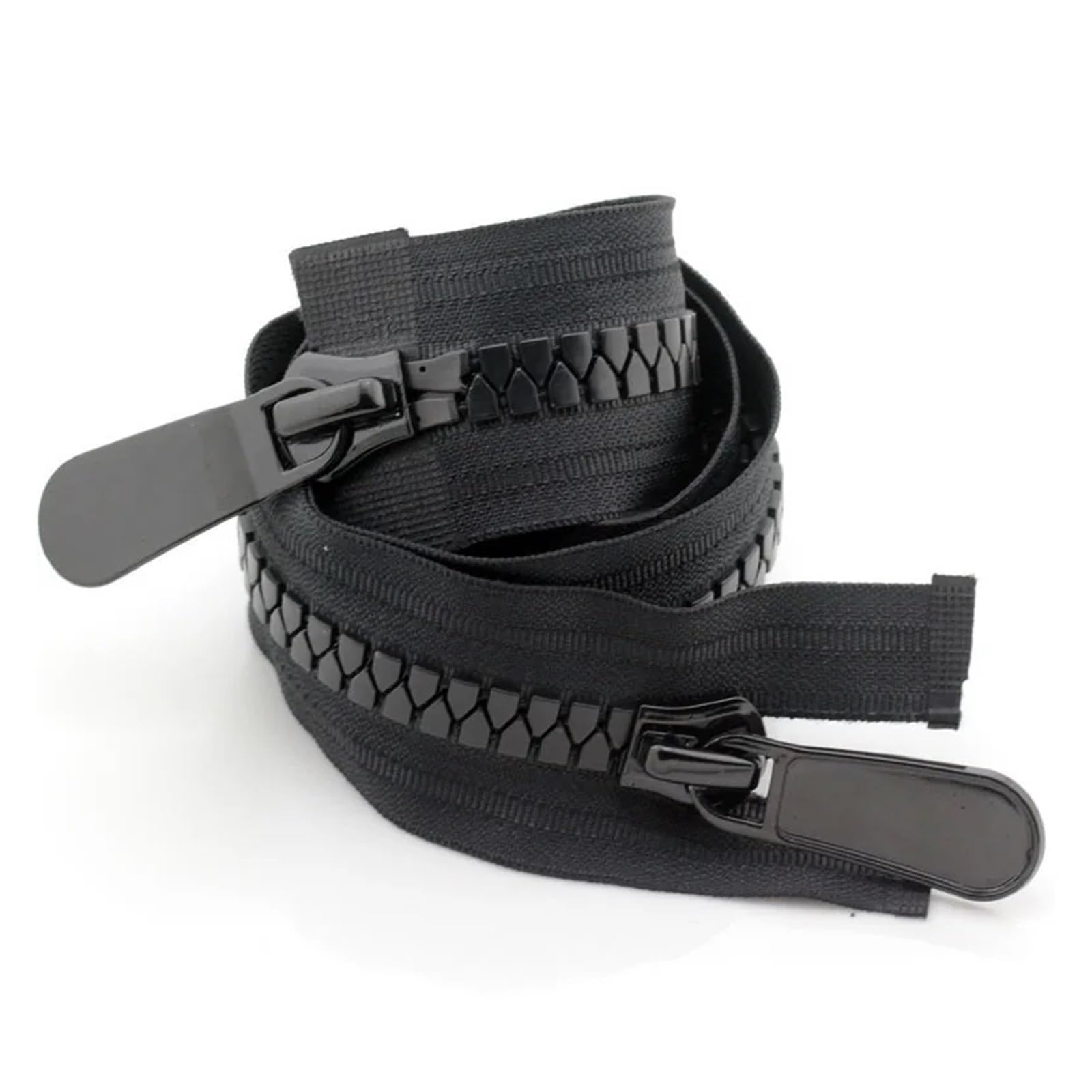 Cerniere, Cerniera di Ricambio Two Way Zip，Zip for Jacket，Heavy Duty Zip，Two Way Zip， Zip ，Clothing Zippers ，for Sewing Jacket Black Sleeping Bag Tent Accessories Zipper 70-100cm(B,100cm)