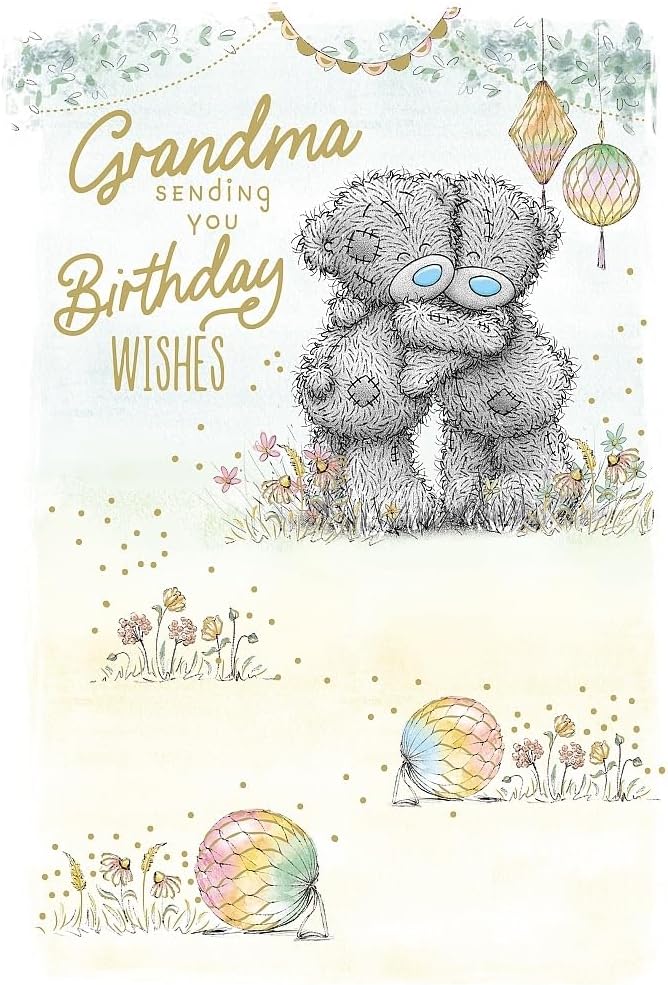 Me To You Tatty Teddy Cute Birthday Card For Grandma Bears Hugging - Official Collection