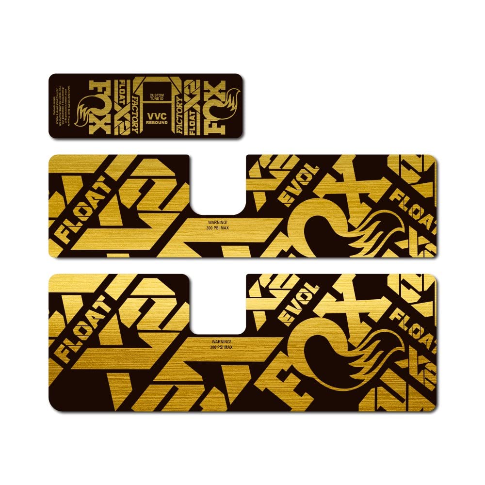 STAR SAM Stickers Compatible with Fox Float X2 2021 Metallic Gold 1 cm