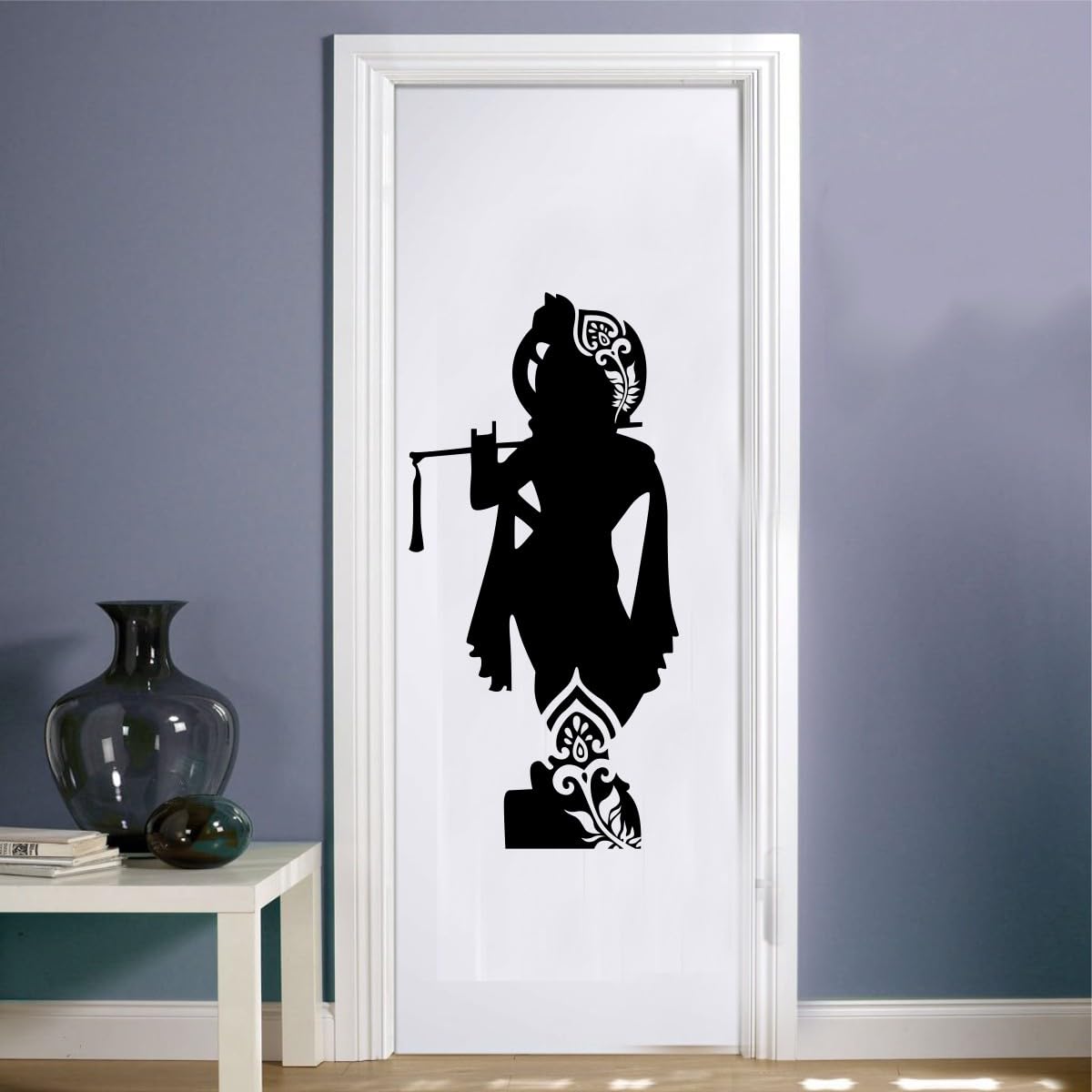 Wall Decals ' Silhouette of Lord Krishna ' Wall Stickers-image-38