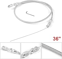 Vista 2 de AICEL Cable de acelerador trenzado de 36 pulgadas, compatible con motor LS1 97-07 4.8L 5.3L 5.7L 6.0L, kit de reparación de cable de acelerador