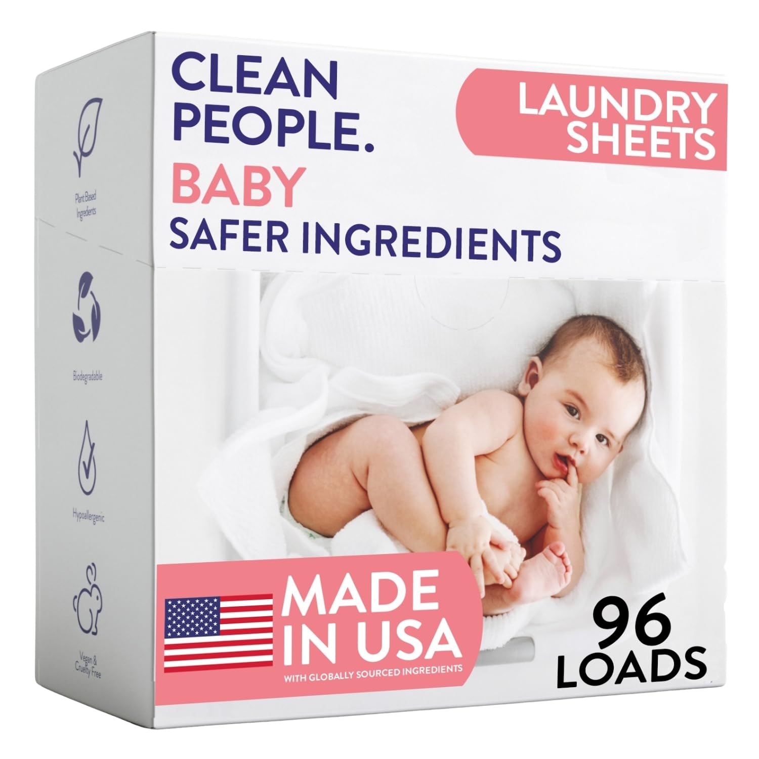 The Clean People Laundry Detergent Sheets box