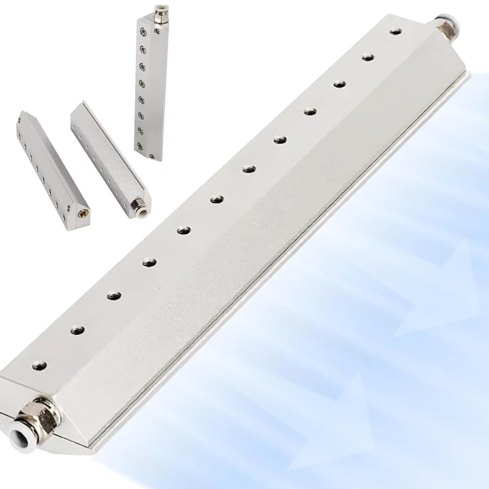 Soffiatore a lama d'aria per soffiaggio di polvere, lama d'aria industriale con interfaccia filettata da 1/4", compatibile con compressori d'aria per linee di produzione