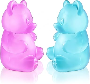 2 Pcs Gummy Bear Fidget Squeeze, Stress Ball Relief, Filled Squishies Stress Relief Birthday Gifts Party Favors, Classroom Prizes