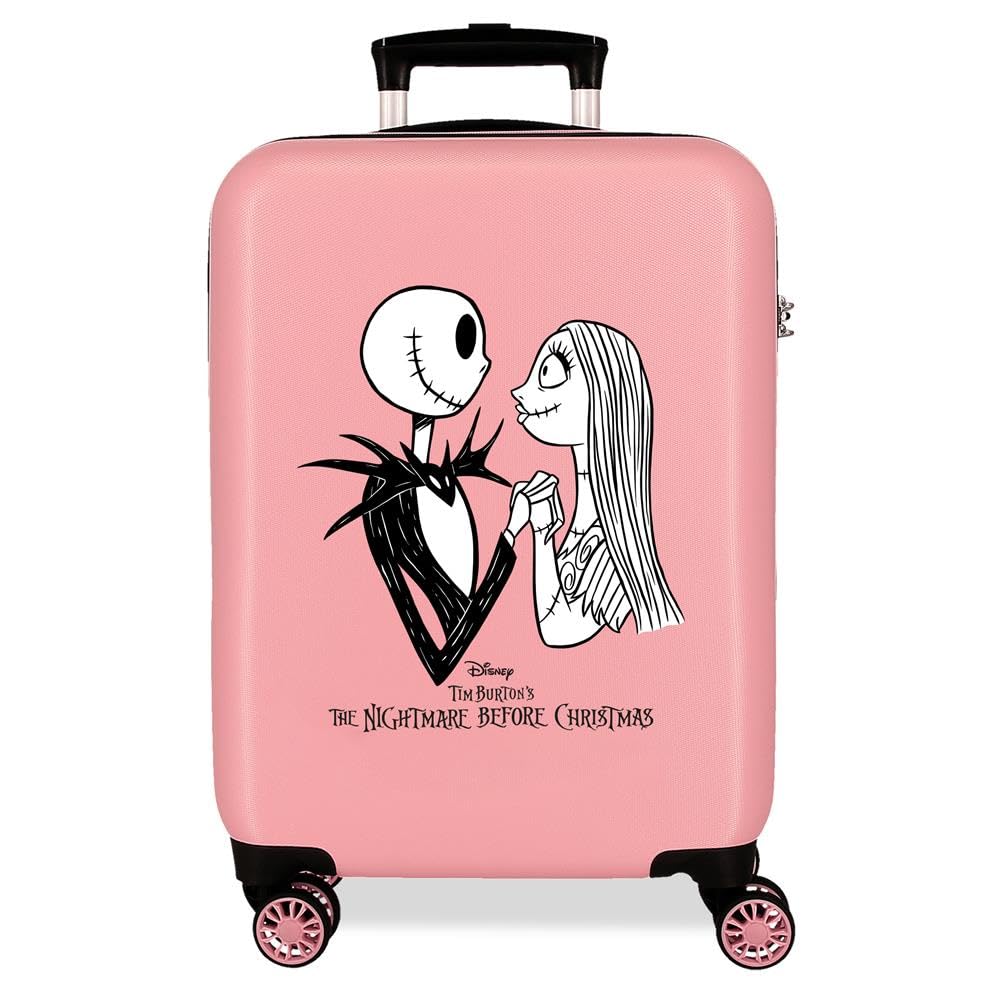 Joumma Disney Nightmare Walizka kabinowa różowa 38 x 55 x 20 cm twarda 2 kg zamek szyfrowy z boku ABS 2 kg 35 l bagaż podręczny, Różowy kolor, Talla única, walizka kabinowa