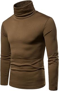 MAQUIDE Men's Casual Slim Fit Basic Tops Knitted Thermal Turtleneck Pullover Sweater