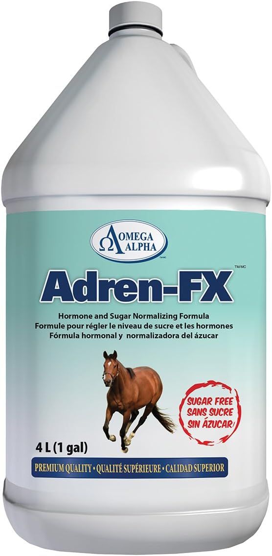 Omega Alpha AdrenFx Cushings Formula Gallon (128 ounces) Horse Nutritional