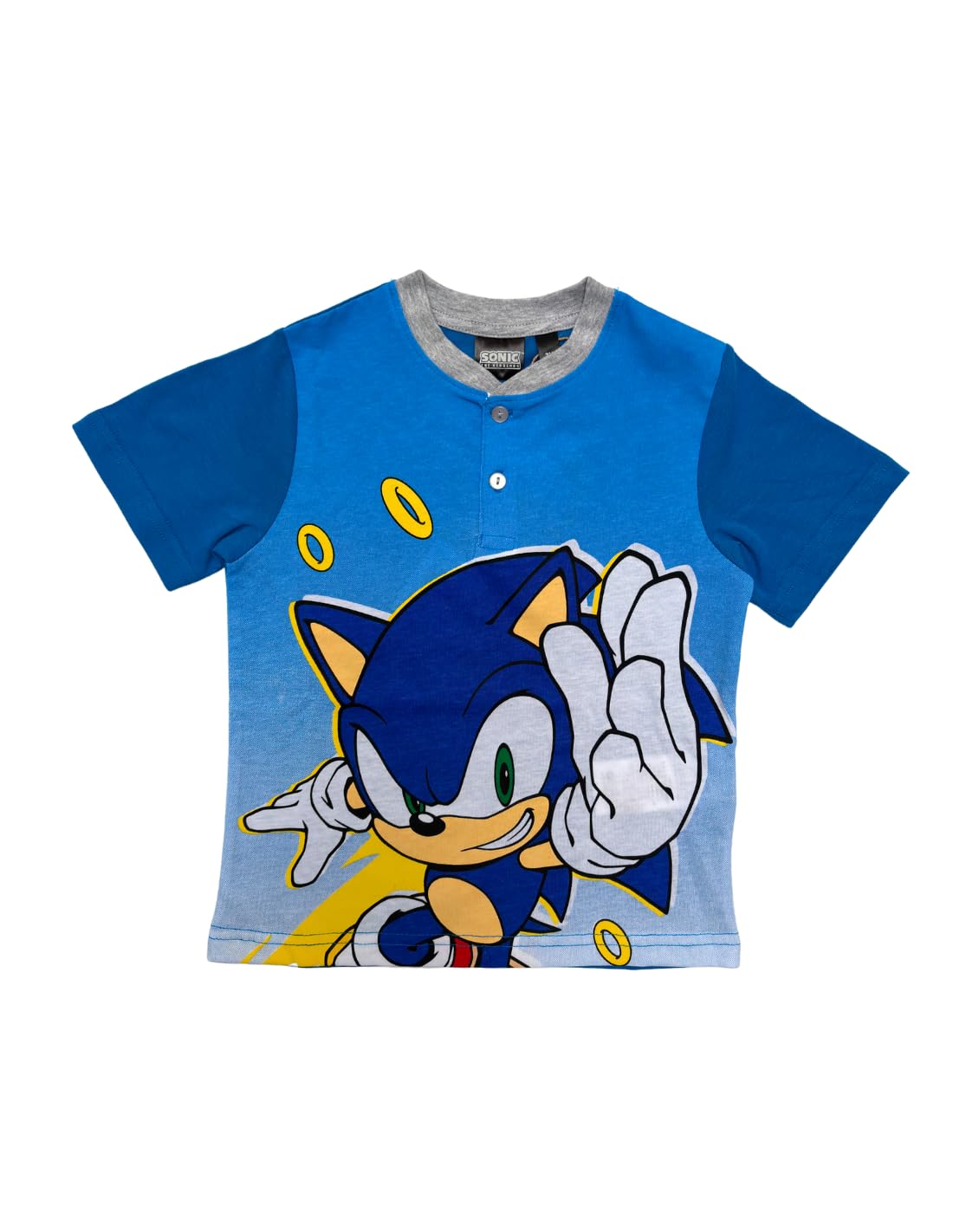 Sonic The Hedgehog Pigiama Estivo Bambino, Set 2 Pezzi, T-Shirt e Pantaloncini, Cotone