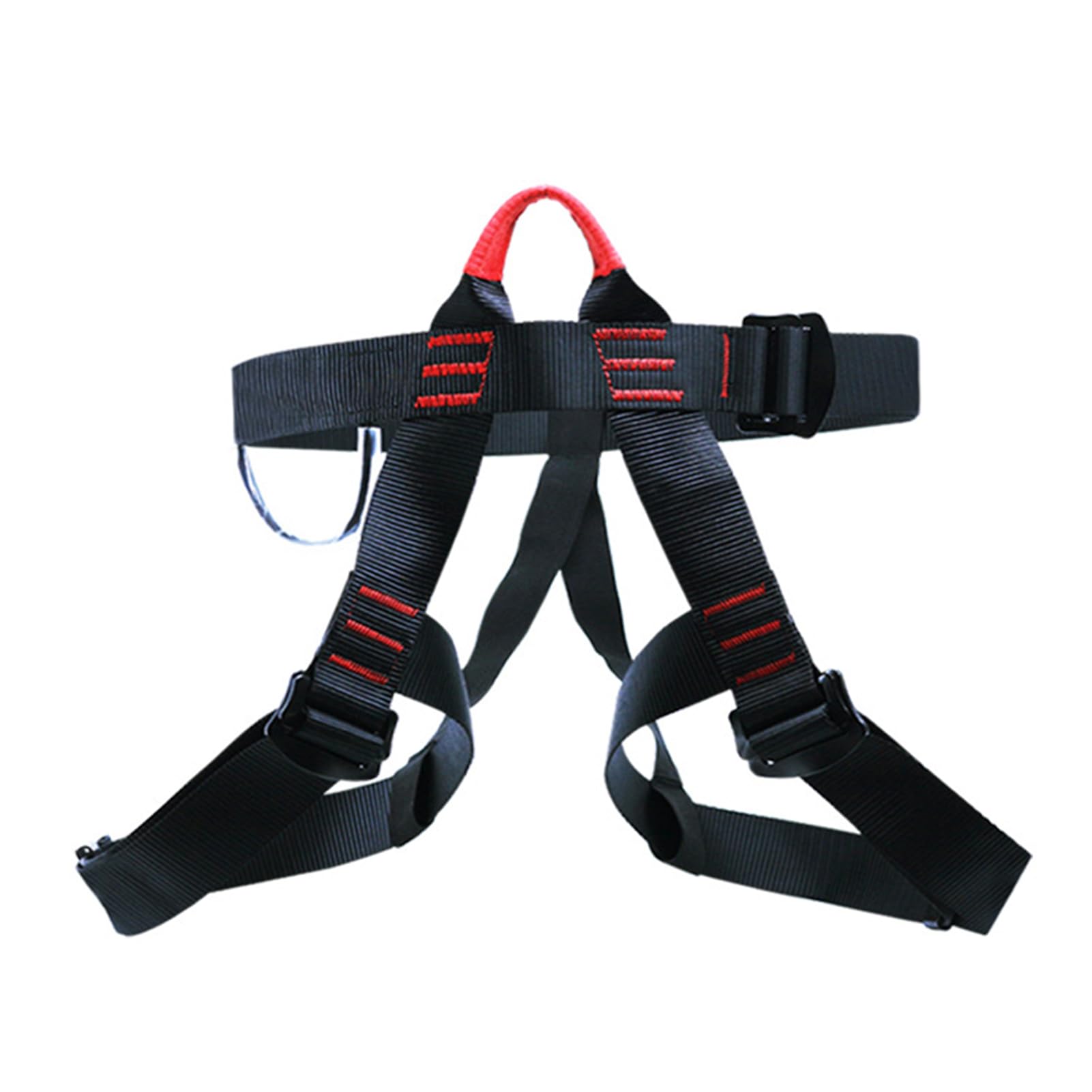 HERCHR Climbing Harness, Half Body Safety Climbing Rappelling Harness Adjustable Climbing Guide Belts for Outdoor Downhill Rescuing