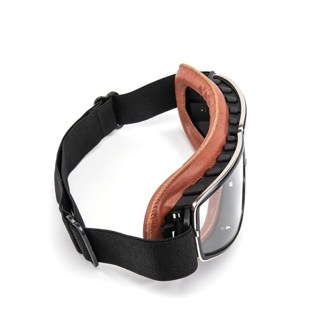 Motocross-Lederbrille über den Beschreibungen, offene oder halbe Gesichtsbrille, für Damen und Herren