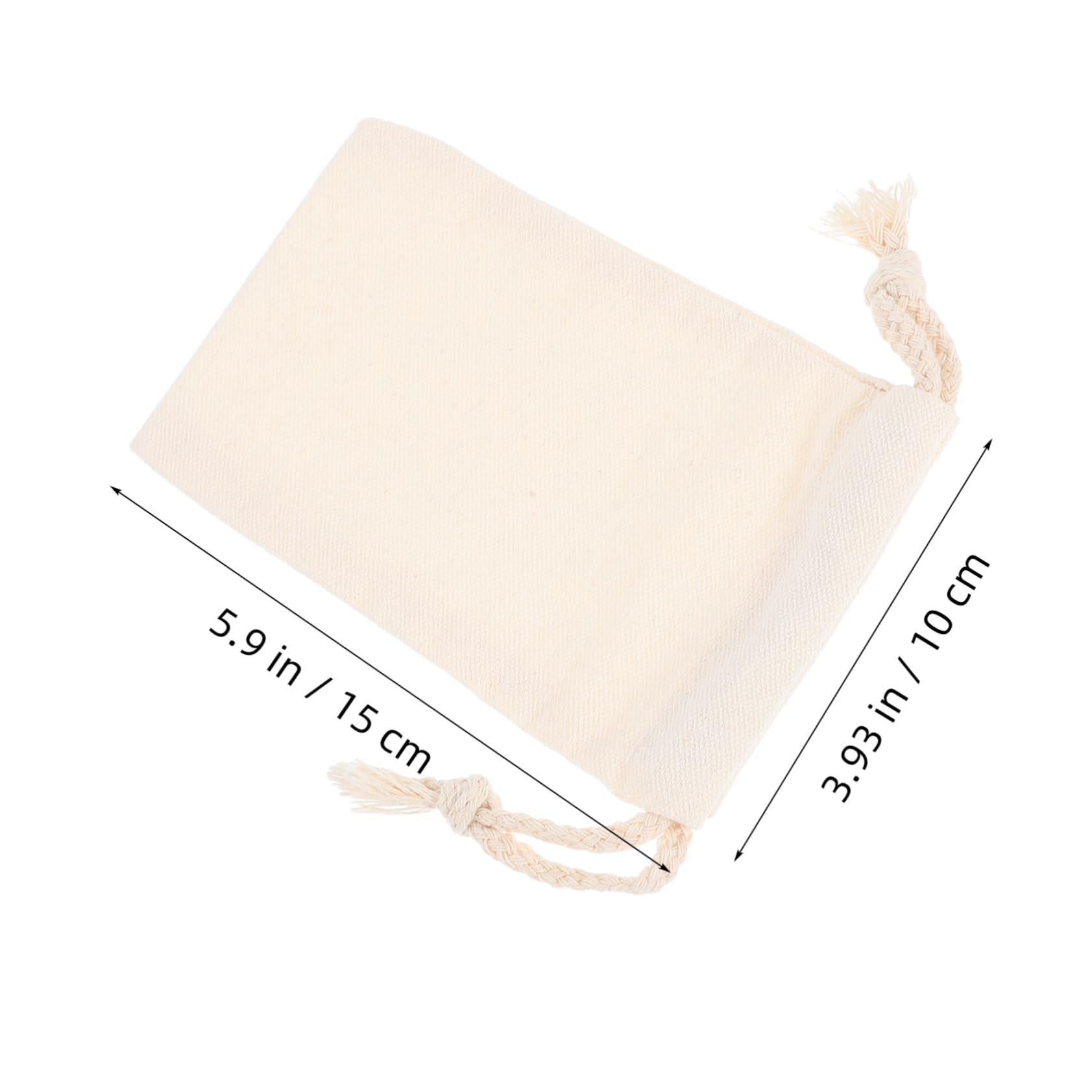 Alipis Sacchetti Coulisse Beige in Stoffa 50 Pezzi per Regali