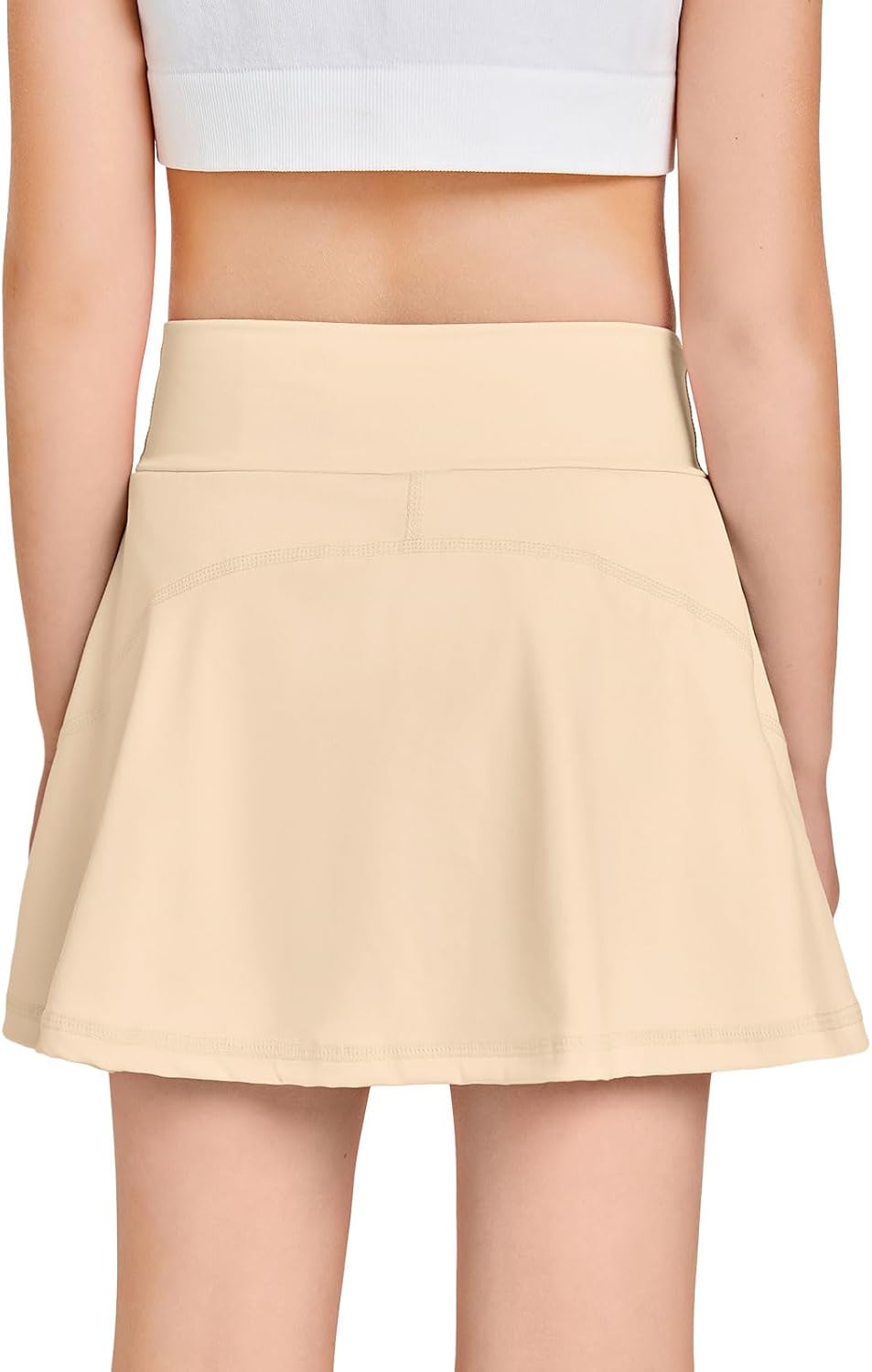 Girls Tennis Skirt with Pockets Shorts Crossover High Waisted Athletic Skorts Workout Golf Running Skirts - Image 2