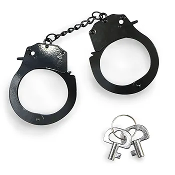手錠　HANDCUFF 鍵付き 金属製　日本製　当時物　コスプレ　コレクション 手錠 HANDCUFF 鍵付き 金属製 日本製 当時物 コスプレ コレクション