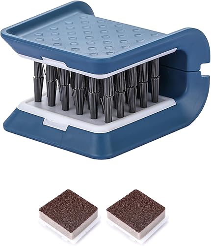 Miniatura 4 de Limpiador de cocina Cepillo de lavado Palillos Cepillo de limpieza de cubiertos Cepillo de limpieza de doble cara Cepillo multifuncional Herramienta