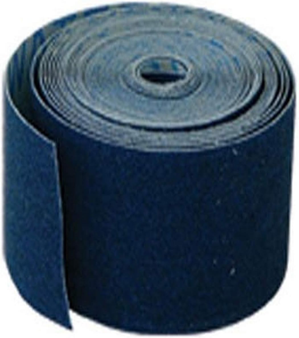 EZ-FLO 1-1/2 Inch x 5 Yard Waterproof Emery Cloth Roll for Metal Surfaces, Solder Accessories, 120 Grit, Blue, 45205