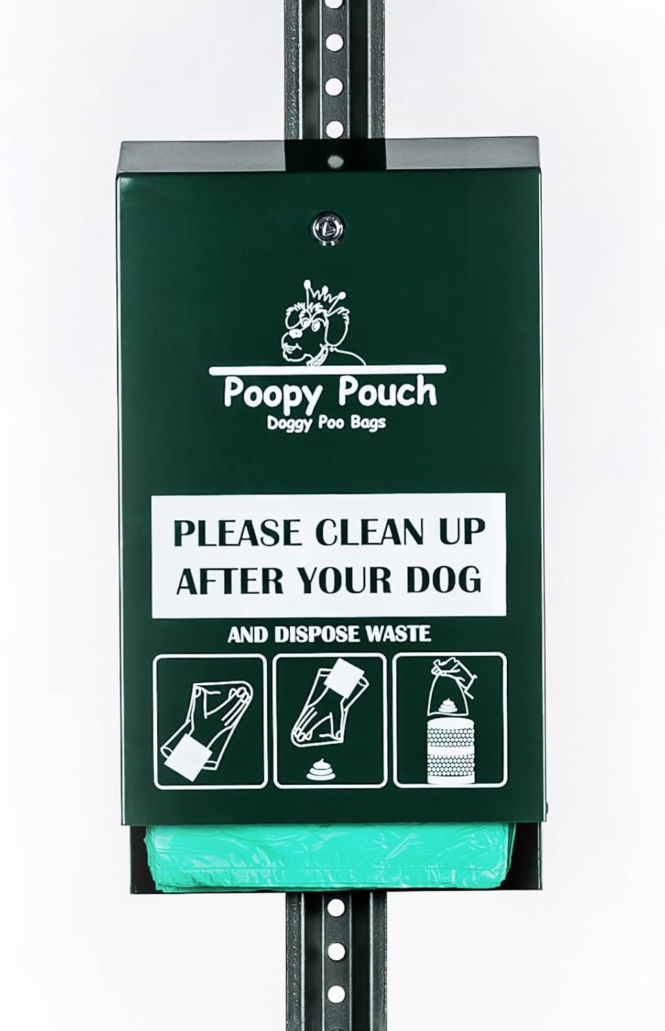 Header Pet Waste Station Bags - 2,400pcs of 8" x 13" Hanging Dog Waste Station Bags - Light, Durable, & Opaque Design - Single-Pull & Easily Disposable Refills