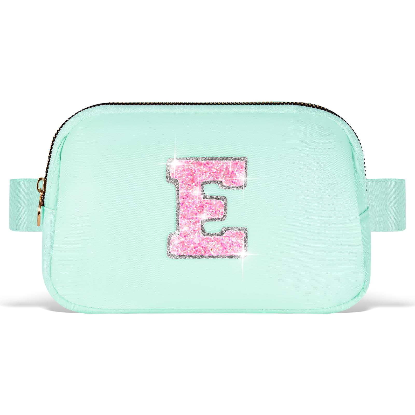 Uygafly Fanny Pack Belt Bag Crossbody Bags with Initials Letter Patch Trendy Stuff for Teens Cute Stuff Birthday Gifts for Teenager Girls | Light