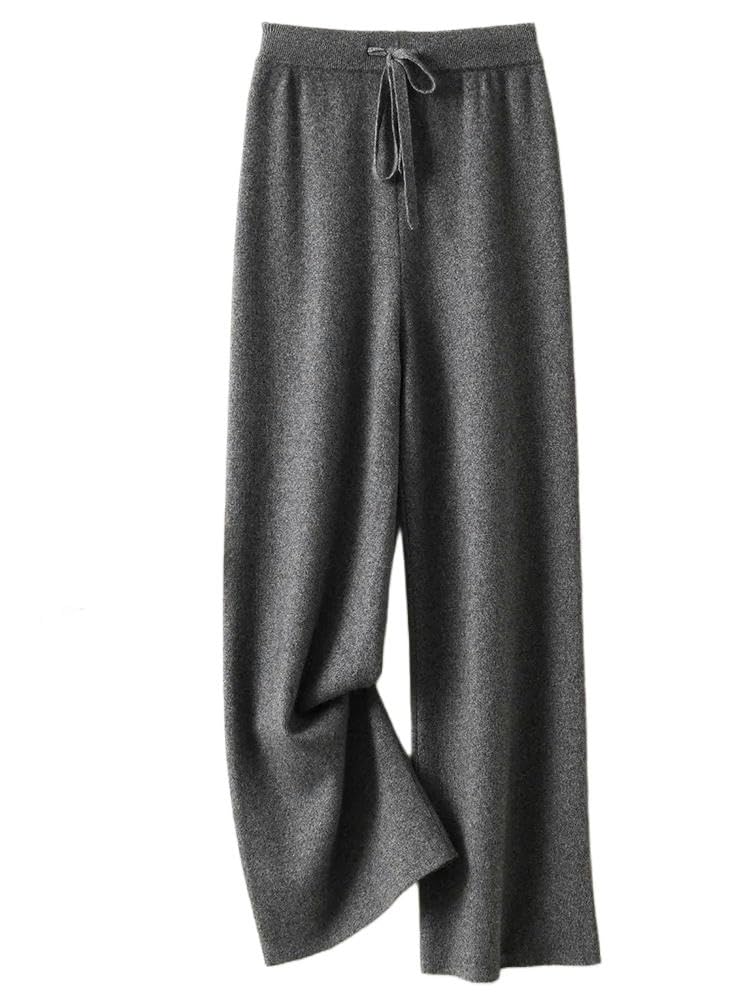 gonne da Donna Pantaloni A Gamba Larga da Donna Autunno E Inverno-Grigio Scuro-l