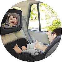 Vista 3 de Nuby Espejo de bebé para asiento trasero inastillable, color negro