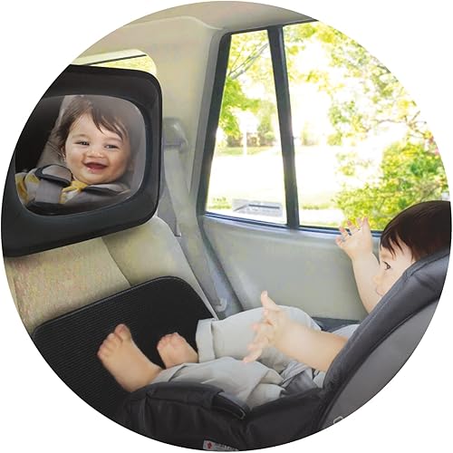 Miniatura 3 de Nuby Espejo de bebé para asiento trasero inastillable, color negro