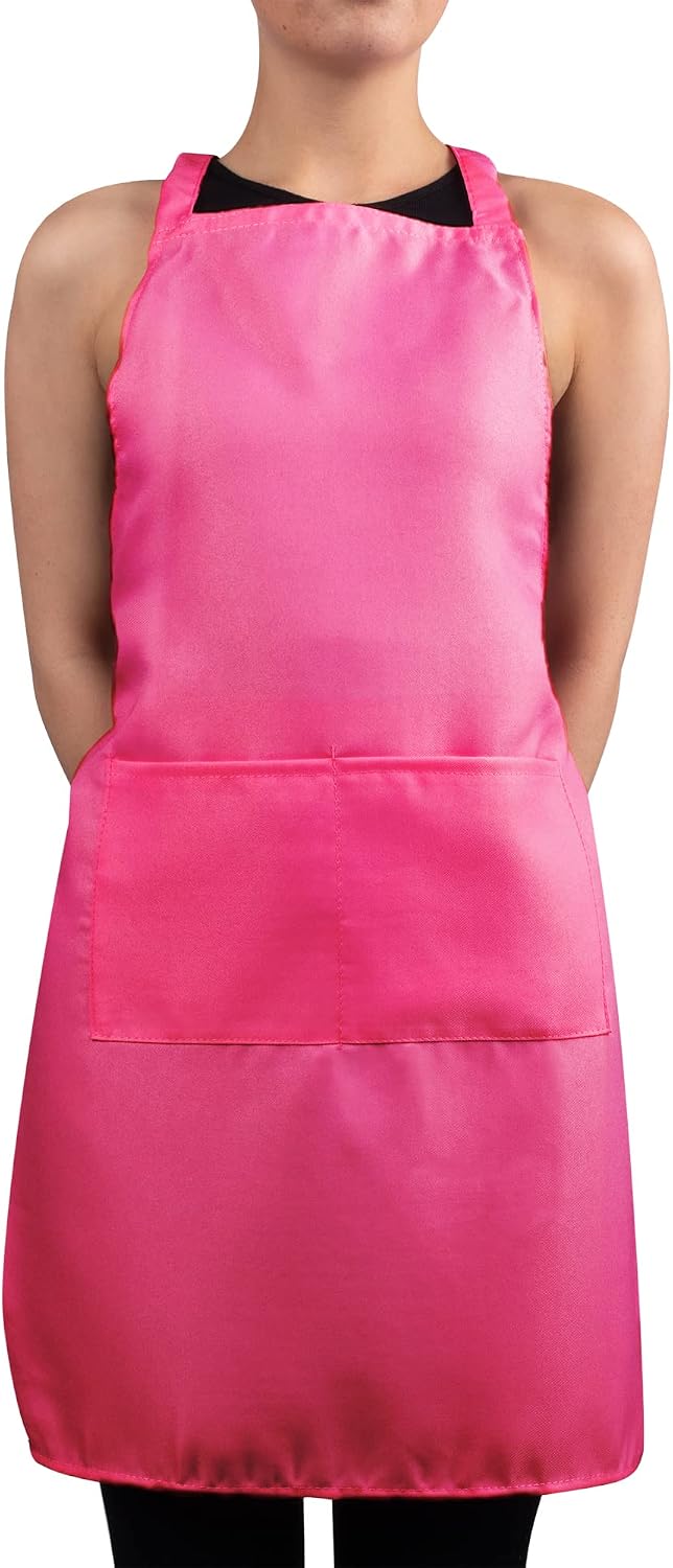 Jazooli Unisex Apron with Pockets, Cooking Aprons for Women Men & Kids, Cleaning, Hairdressing & Waitress Apron with Pockets - Image 4