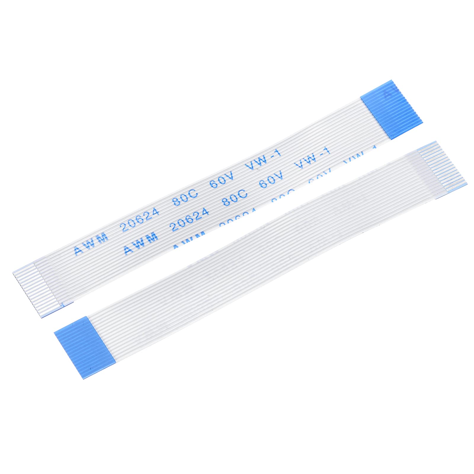 MECCANIXITY 20pcs FFC FPC Ribbon Flat Flexible Cable, 16 Pin 0.5mm Pitch B Type 60mm Long for LCD 3D Printer Camera DVD TV Laptop Audio