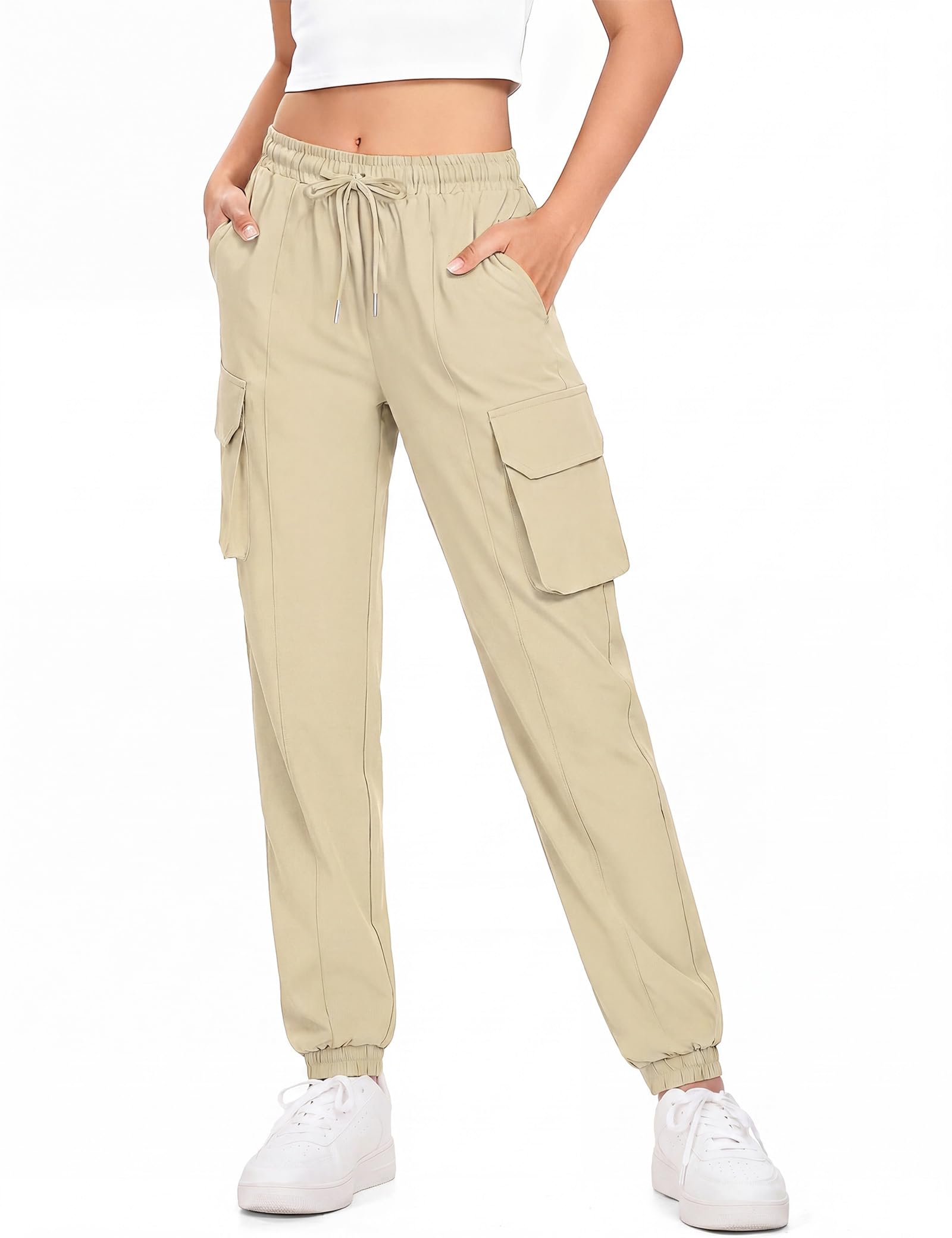 Girls Cargo Pants Waterproof Joggers Hiking Pants for Teen Girls
