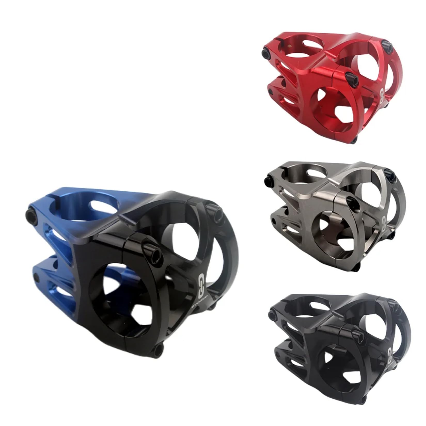 CobraCrawler MTB Power Stem Road Bike Mountain Bicycle Bridge Short Power 40mm Rod Handlebar Table Adjustable Stem Riser 31.8 Cycling (Red)