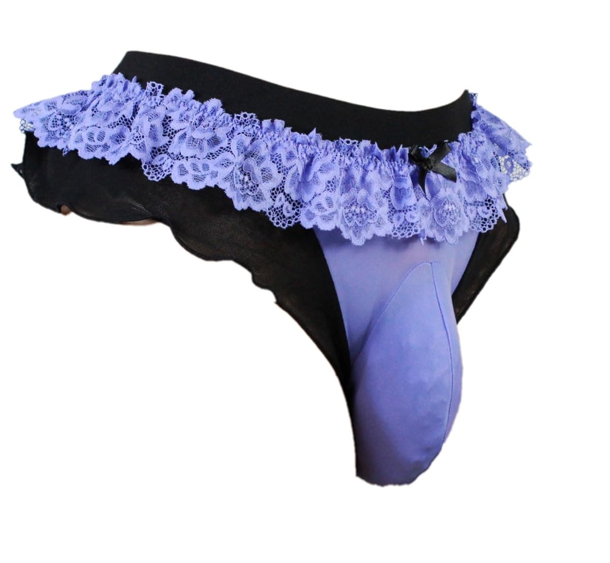 aishani Men's Lace Thong Underwear Bikini Briefs Panties Stitched Comfy Pouch