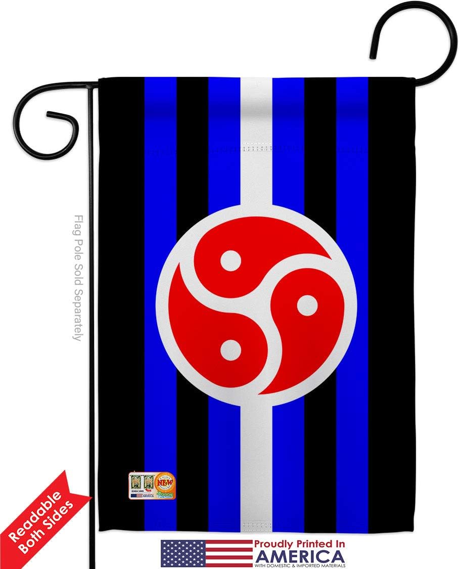 BDSM rights Garden Flag Set with Stand Support Pride Rainbow Love LGBT Gay Bisexual Pansexual Transgender Small Decorative Gift Yard House Banner Double-Sided Made In USA 13 X 18.5