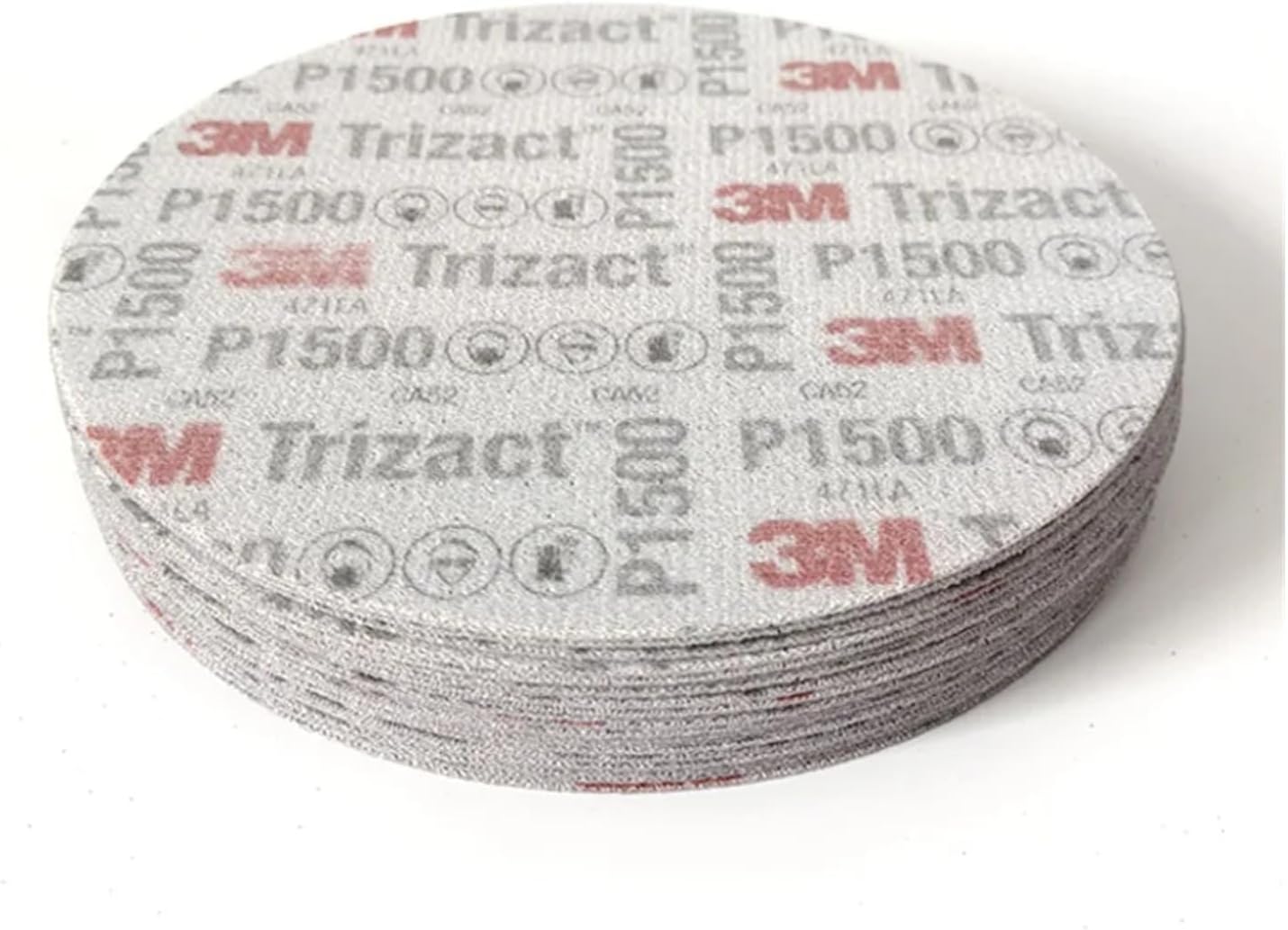 3M Clearcoat Disc 02088 Flocking Sponge Sandpaper 6 Inch Self-adhesive Back 1500 Grit Dry Water Sanding Paper(1 box 25PCS)