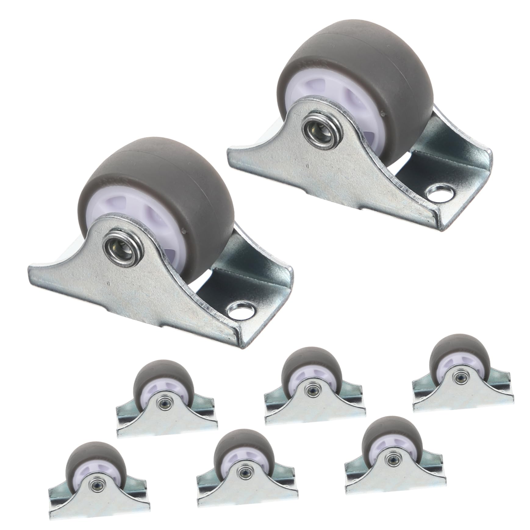 Set 8 Ruote Per Cassetti - Rulli In Nylon 19 Mm Con Cuscinetti A Sfera - Foto 5