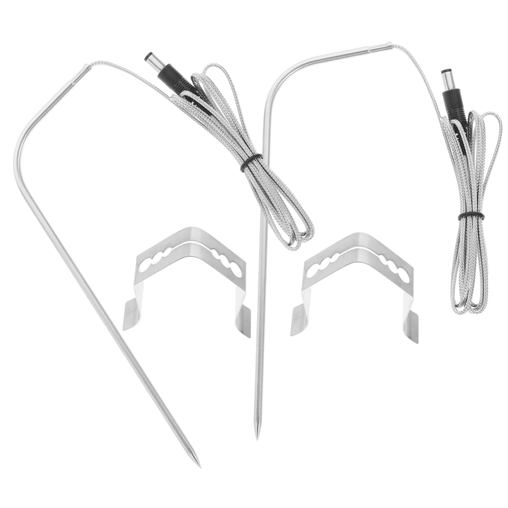Ciieeo 1Set Meat Temperature Probe Replacement Lightweight Oven Grill Thermometer with Clip for Cooking Camping Grilling Picnics Easy to Store