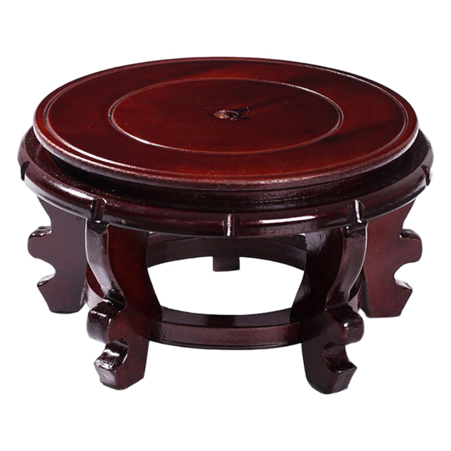 Support de plante orientale 12 pouces en bois pour pot de fleur et grand vase chinois