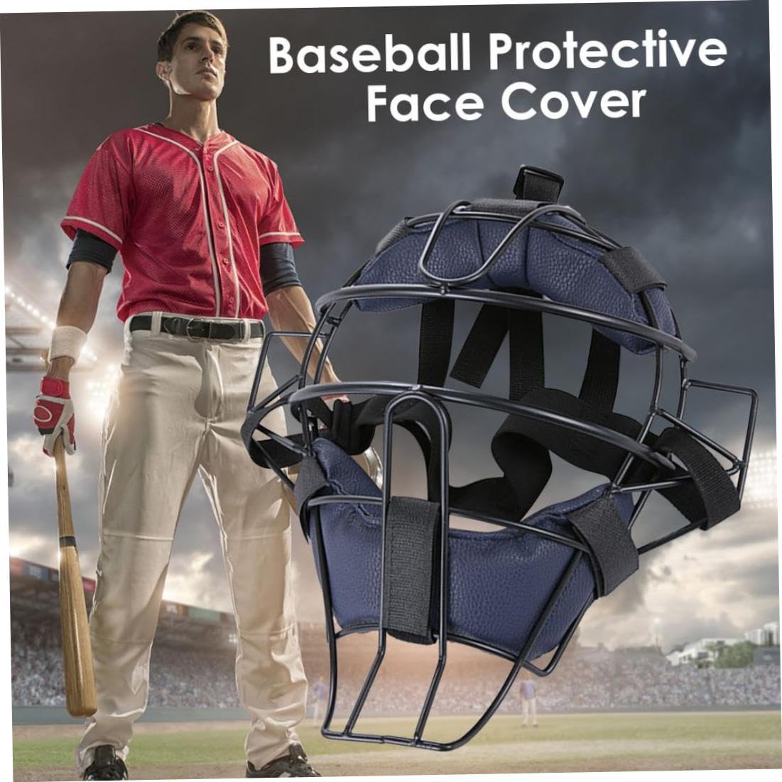 Casque de Receveur de Softball, léger et rembourré, Casque Baseball réglable, Accessoires Baseball pour Enfants Plus 8 Ans, pour Adultes